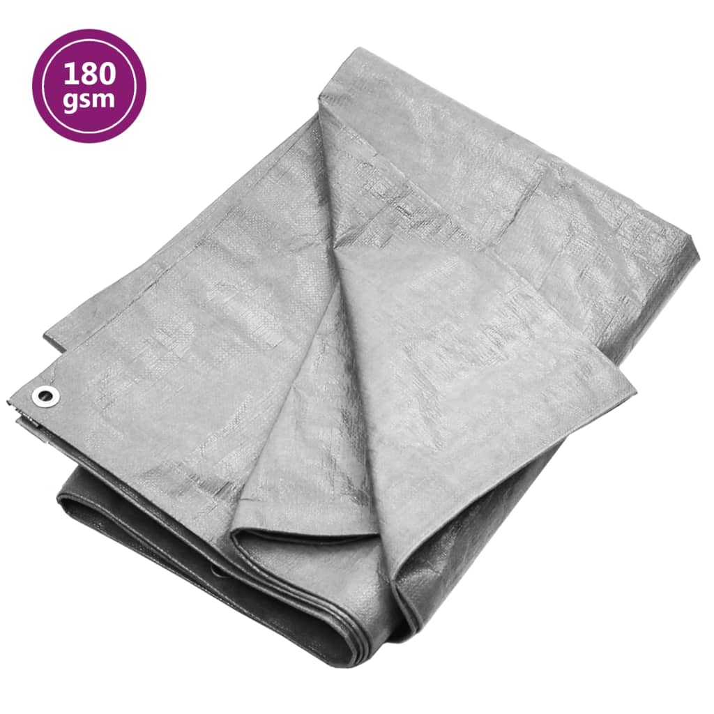 VXL8720286920503_a_en_hd_1.jpg vidaXL Plachta 180 g/m² 4x8 m sivá HDPE – Obrázok 1