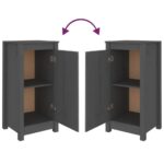 vidaXL Komody 2 ks sivé 40x35x80 cm borovicový masív – Obrázok 7