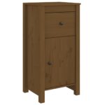 vidaXL Komoda medovo-hnedá 40x35x80 cm masívne borovicové drevo – Obrázok 2