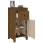 vidaXL Komoda medovo-hnedá 40x35x80 cm masívne borovicové drevo – Obrázok 4
