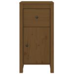 vidaXL Komoda medovo-hnedá 40x35x80 cm masívne borovicové drevo – Obrázok 5