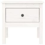 vidaXL Bočné stolíky 2 ks biele 50x50x49 cm borovicový masív – Obrázok 8