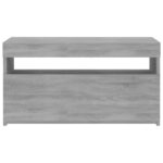 vidaXL TV skrinka s LED svetlami sivý dub sonoma 75x35x40 cm – Obrázok 7