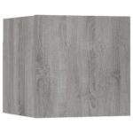 vidaXL Nástenná TV skrinka sivá sonoma 30,5x30x30 cm – Obrázok 2