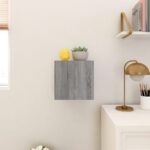 vidaXL Nástenná TV skrinka sivá sonoma 30,5x30x30 cm – Obrázok 4