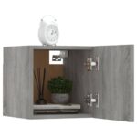 vidaXL Nástenná TV skrinka sivá sonoma 30,5x30x30 cm – Obrázok 6