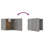 vidaXL Nástenná TV skrinka sivá sonoma 30,5x30x30 cm – Obrázok 10