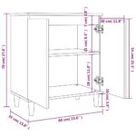 vidaXL Komoda tmavý dub 60x35x70 cm spracované drevo – Obrázok 8