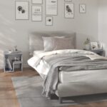 vidaXL Nočné stolíky 2 ks sivé sonoma 40x30x40 cm spracované drevo – Obrázok 6