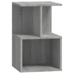 vidaXL Nočný stolík sivý sonoma 35x35x55 cm spracované drevo – Obrázok 2