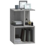 vidaXL Nočný stolík sivý sonoma 35x35x55 cm spracované drevo – Obrázok 4