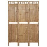 vidaXL Paraván s 3 panelmi bambusový 120x180 cm