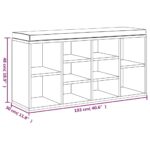 vidaXL Lavica na topánky lesklá biela 103x30x48 cm spracované drevo – Obrázok 7