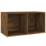 vidaXL Úložný box na vinyly, tmavý dub 71x34x36 cm, kompozitné drevo – Obrázok 2