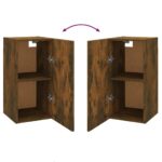 vidaXL TV skrinka dymový dub 30,5x30x60 cm spracované drevo – Obrázok 6