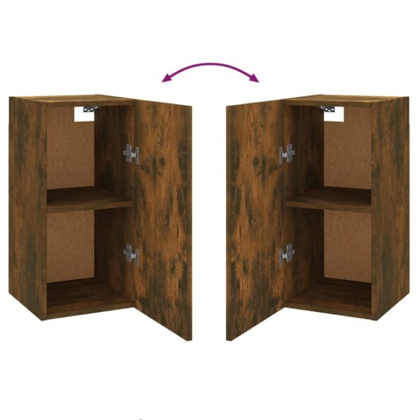 vidaXL TV skrinka dymový dub 30,5x30x60 cm spracované drevo – Obrázok 6