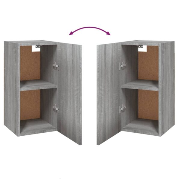 vidaXL TV skrinka sivý dub sonoma 30,5x30x60 cm spracované drevo – Obrázok 6