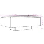 vidaXL Konferenčný stolík sivý dub sonoma 85x55x31cm spracované drevo – Obrázok 7
