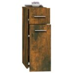 vidaXL Skrinka na lieky dymový dub 20x45,5x60 cm spracované drevo – Obrázok 4