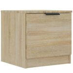 vidaXL Nočné stolíky 2 ks dub sonoma 40x39x40 cm – Obrázok 3