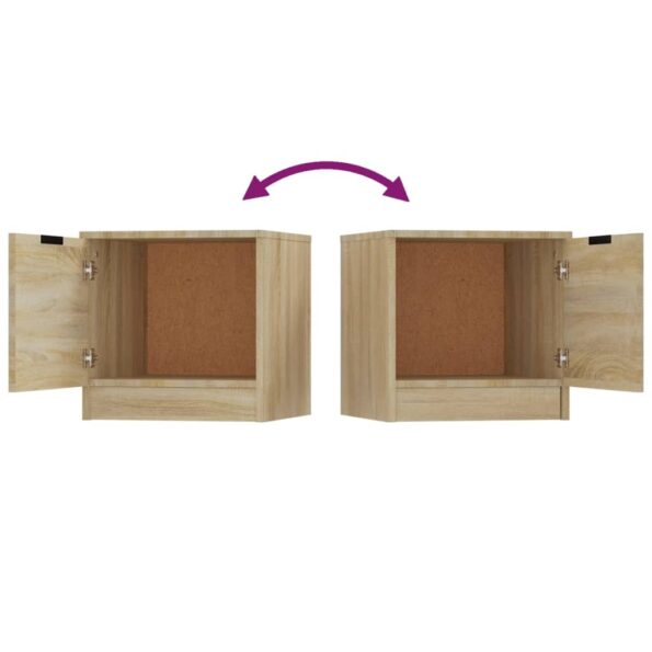 vidaXL Nočné stolíky 2 ks dub sonoma 40x39x40 cm – Obrázok 7