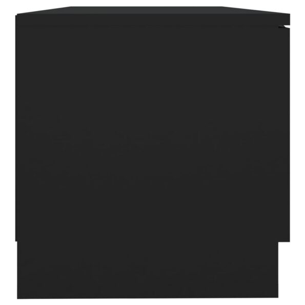 vidaXL TV stolík čierny 80x35x36,5 cm spracované drevo – Obrázok 7