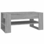 vidaXL Konferenčný stolík sivý dub sonoma 102x55x45cm spracované drevo – Obrázok 2