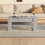 vidaXL Konferenčný stolík sivý dub sonoma 102x55x45cm spracované drevo – Obrázok 5