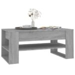 vidaXL Konferenčný stolík sivý dub sonoma 102x55x45cm spracované drevo – Obrázok 6