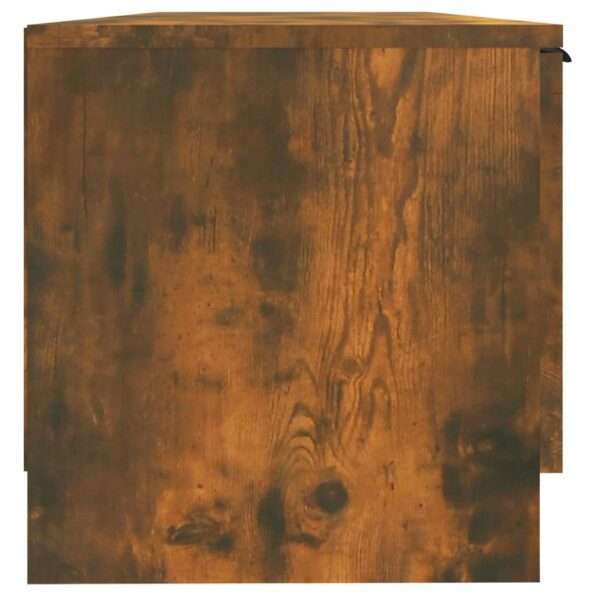 vidaXL TV skrinka, tmavý dub 102x35x36,5 cm, kompozitné drevo – Obrázok 5