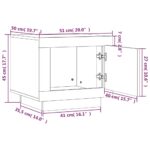 vidaXL Konferenčný stolík sivý dub sonoma 51x50x45cm spracované drevo – Obrázok 9