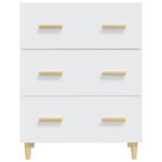 vidaXL Komoda biela 70x34x90 cm spracované drevo – Obrázok 3