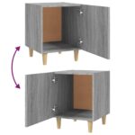 vidaXL Nočné stolíky 2 ks sivý dub sonoma spracované drevo – Obrázok 7