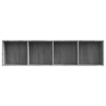 vidaXL Knižnica/TV skrinka sivá sonoma 143x30x36 cm spracované drevo – Obrázok 6