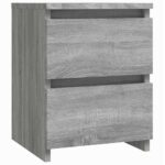 vidaXL Nočný stolík sivý sonoma 30x30x40 cm spracované drevo – Obrázok 2