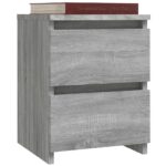 vidaXL Nočný stolík sivý sonoma 30x30x40 cm spracované drevo – Obrázok 5