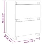 vidaXL Nočný stolík sivý sonoma 30x30x40 cm spracované drevo – Obrázok 6