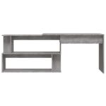 vidaXL Rohový stôl sivý dub sonoma 200x50x76 cm spracované drevo – Obrázok 5