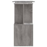 vidaXL Rohový stôl sivý dub sonoma 200x50x76 cm spracované drevo – Obrázok 7