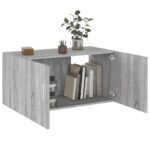 vidaXL Nástenná skrinka sivý dub sonoma 80x39x40 cm spracované drevo – Obrázok 4