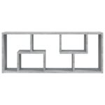 vidaXL Nástenná polica sivá sonoma 36x16x90 spracované drevo – Obrázok 4