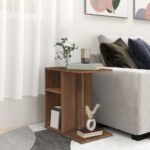 vidaXL Príručný stolík hnedý dub 50x30x50 cm spracované drevo