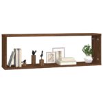 vidaXL Kockové police 4 ks dymový dub 80x15x26,5 cm spracované drevo – Obrázok 3