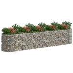 vidaXL Gabiónový vyvýšený záhon pozinkované železo 500x100x100 cm – Obrázok 3
