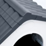 vidaXL Búda pre psa sivá 57x68x66 cm polypropylén – Obrázok 7