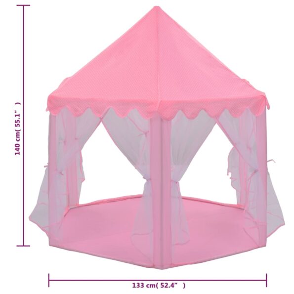 VXL8720287065197_g_en_hd_6.jpg vidaXL Stan na hranie pre princezné s 250 loptičkami ružový 133x140 cm – Obrázok 8