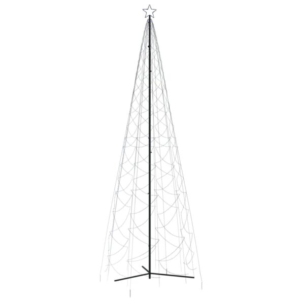 vidaXL Vianočný stromček kužeľ modrý 1400 LED 160x500 cm – Obrázok 2