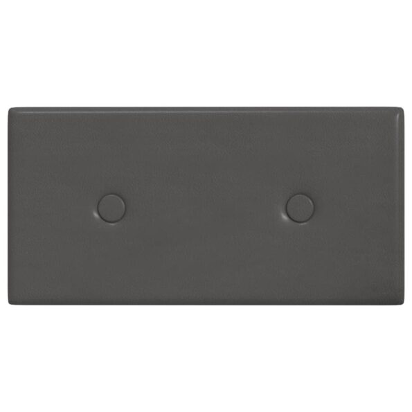 vidaXL Nástenné panely 12 ks sivé 30x15 cm umelá koža 0,54 m² – Obrázok 3