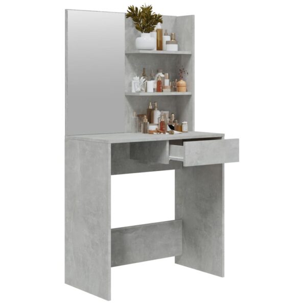 VXL8720287078005_g_en_hd_3.jpg vidaXL Toaletný stolík so zrkadlom betónový sivý 74,5x40x141 cm – Obrázok 5