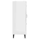 vidaXL Komoda lesklá biela 69,5x34x90 cm spracované drevo – Obrázok 8